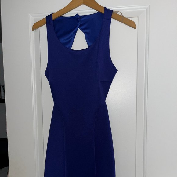 Blue Cutout Dress - Picture 1 of 4